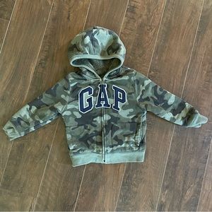 Gap fleece lined zip up hoodie